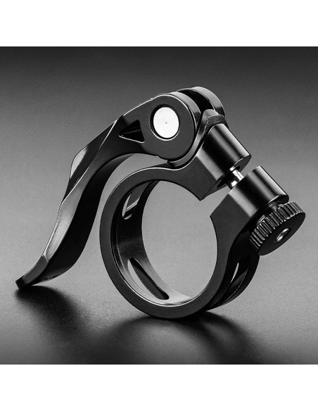 
Dviračio balnelio laikiklis 27,2 ir 28,6 mm balneliams su greito atleidimo mechanizmu – juodas
