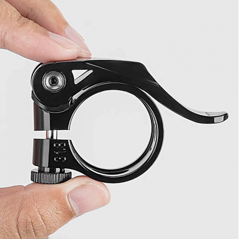 
Dviračio balnelio laikiklis 27,2 ir 28,6 mm balneliams su greito atleidimo mechanizmu – juodas
