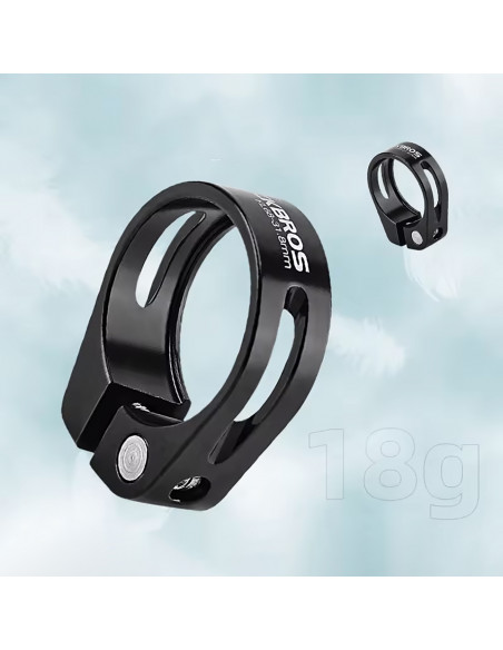 
Dviračio balnelio laikiklis 27,2 ir 28,6 mm balneliui su varžtu – juodas
