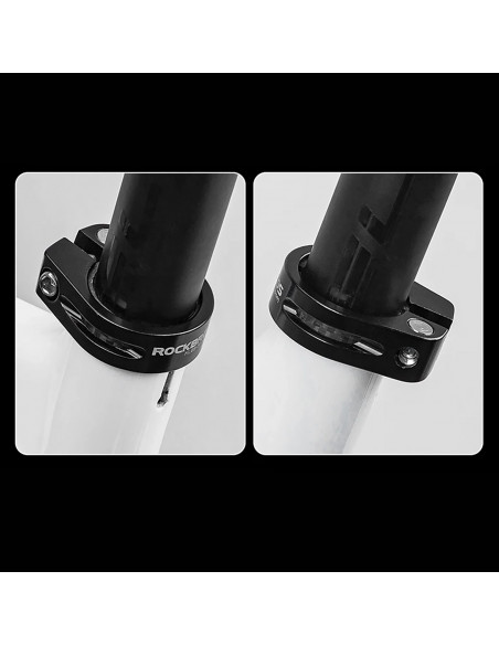 
Dviračio balnelio laikiklis 27,2 ir 28,6 mm balneliui su varžtu – juodas
