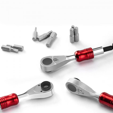 
Dviračio remonto įrankių rinkinys padangų kameroms ir keitimui - juodas
