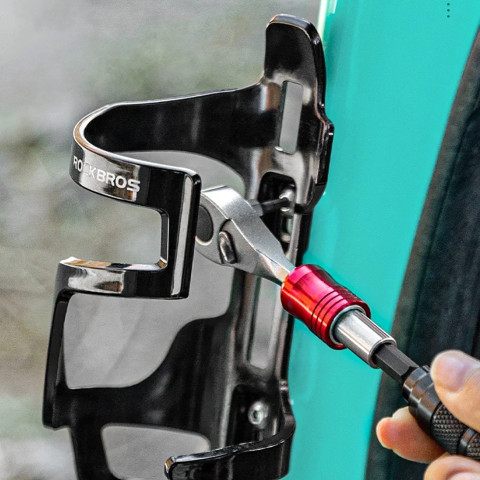 
Dviračio remonto įrankių rinkinys padangų kameroms ir keitimui - juodas
