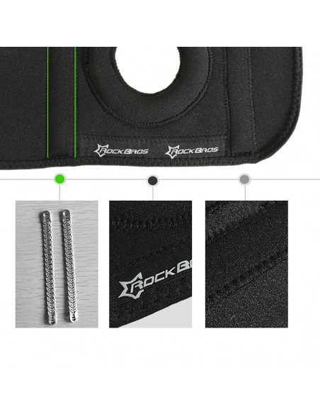 
Kelio apsauga, sportinė kelio, girnelės ir kelio sąnario apsauga, M dydis - juoda
