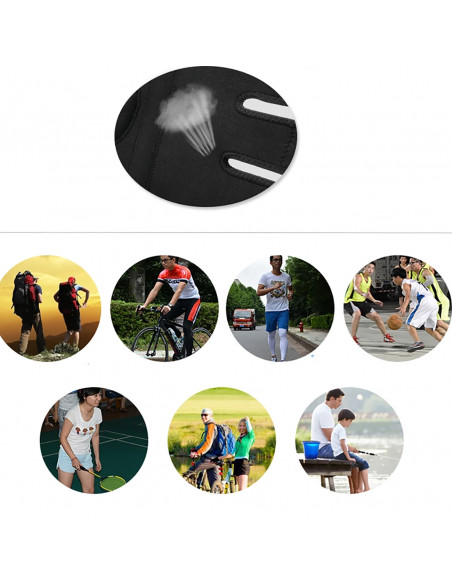 
Kelio apsauga, sportinė kelio, girnelės ir kelio sąnario apsauga, L dydis - juoda
