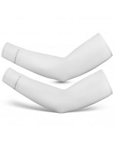 
Dviratininko rankų šildytuvai nuo saulės su UPF50+ filtru, 2 vnt. - balti
