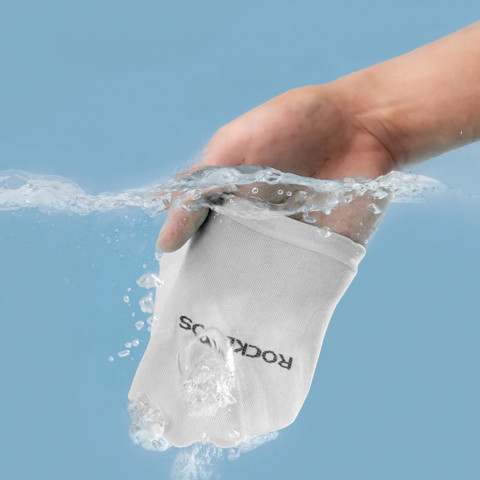 
Dviratininko rankų šildytuvai nuo saulės su UPF50+ filtru, 2 vnt. - balti
