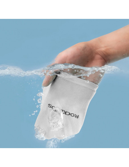 
Dviratininko rankų šildytuvai nuo saulės su UPF50+ filtru, 2 vnt. - balti
