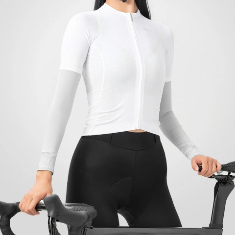 
Dviratininko rankų šildytuvai nuo saulės su UPF50+ filtru, 2 vnt. - balti
