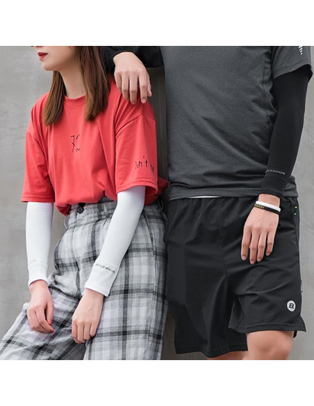 
Dviratininko rankų šildytuvai nuo saulės su UPF50+ filtru, 2 vnt. - balti
