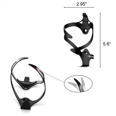 
Aliuminio dviračio butelio laikiklis - juodas
