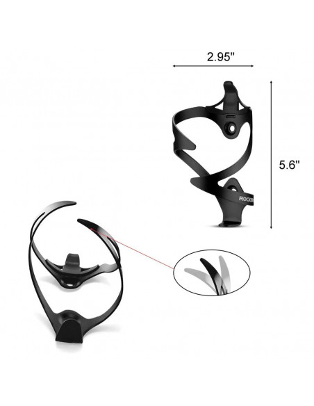 
Aliuminio dviračio butelio laikiklis - juodas
