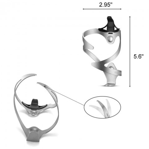 
Aliuminio dviračio butelio laikiklis – baltas
