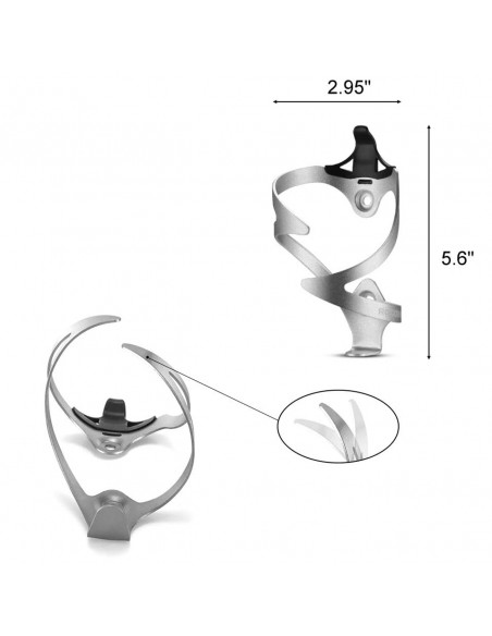 
Aliuminio dviračio butelio laikiklis – baltas
