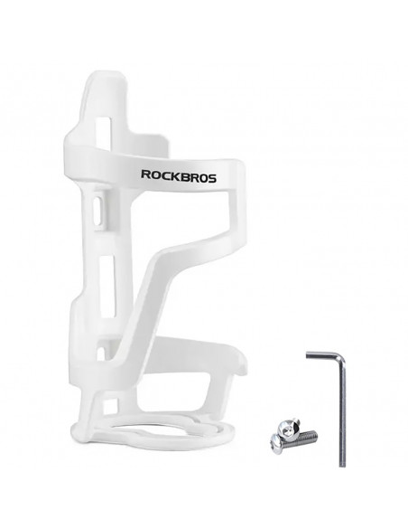 
Polikarbonato dviračio butelių laikiklis 51–73 mm skersmens buteliams – baltas
