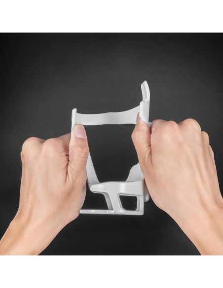 
Polikarbonato dviračio butelių laikiklis 51–73 mm skersmens buteliams – baltas
