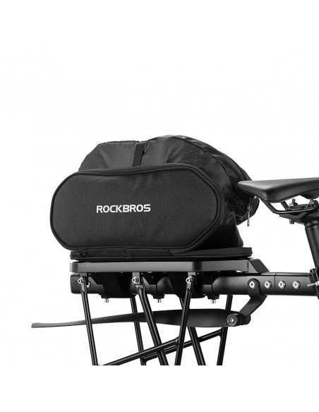 
Sulankstomas dviračių bagažo krepšys su sėdynės funkcija, 5 l – juodas
