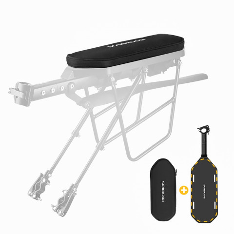 
Sulankstomas dviračių bagažo krepšys su sėdynės funkcija, 5 l – juodas
