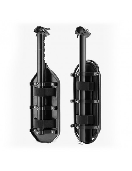 
Sulankstomas dviračių bagažo krepšys su sėdynės funkcija, 5 l – juodas
