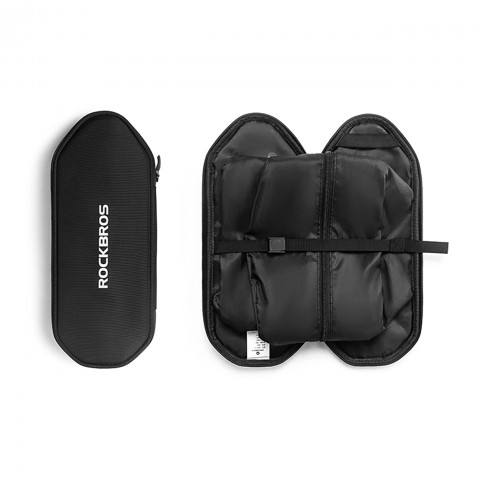 
Sulankstomas dviračių bagažo krepšys su sėdynės funkcija, 5 l – juodas
