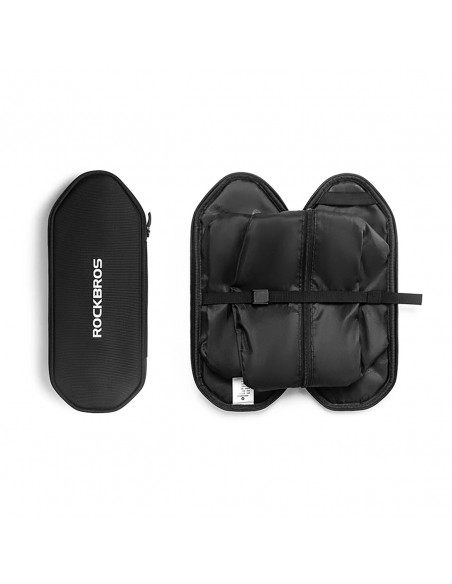 
Sulankstomas dviračių bagažo krepšys su sėdynės funkcija, 5 l – juodas
