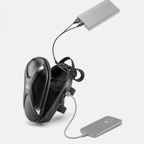 
Dviračio arba paspirtuko vairo krepšys 1,3 l - juodas
