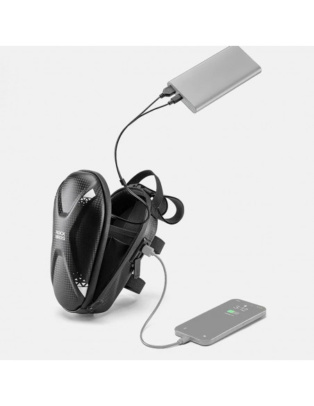 
Dviračio arba paspirtuko vairo krepšys 1,3 l - juodas
