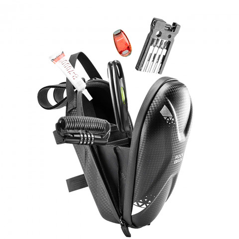 
Dviračio arba paspirtuko vairo krepšys 1,3 l - juodas
