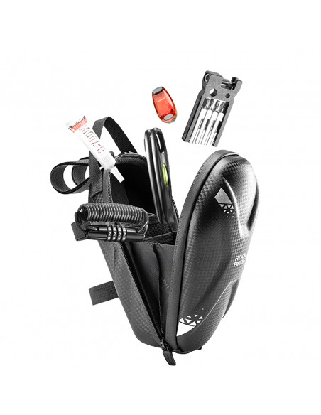 
Dviračio arba paspirtuko vairo krepšys 1,3 l - juodas
