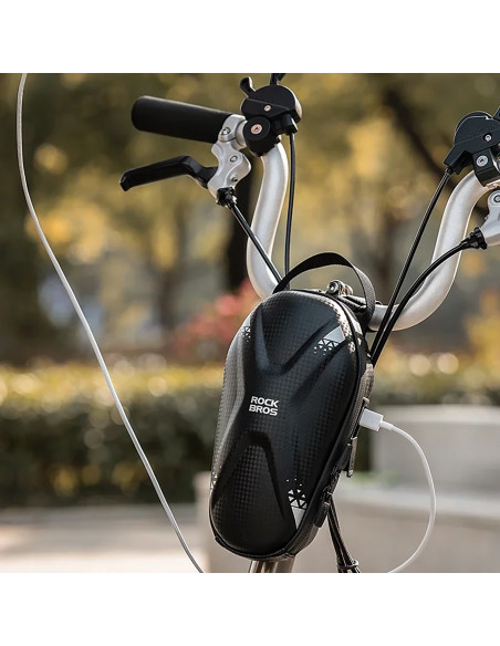 
Dviračio arba paspirtuko vairo krepšys 1,3 l - juodas
