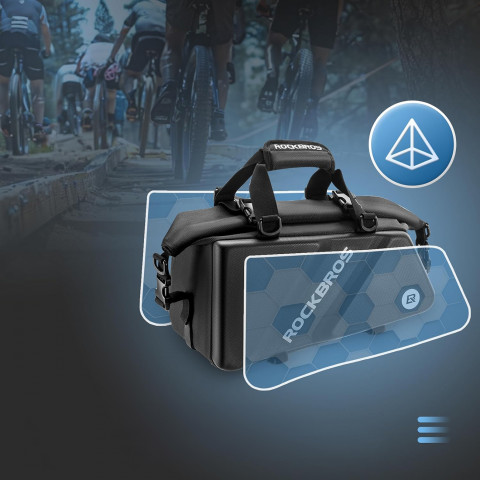 
Prie bagažinės tvirtinamas sportinis ir dviračio krepšys, 11,6 l – juodas
