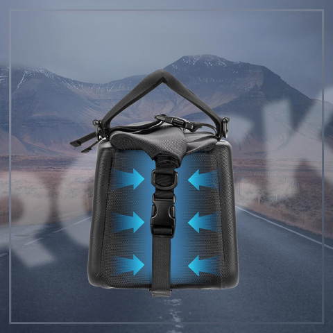 
Prie bagažinės tvirtinamas sportinis ir dviračio krepšys, 11,6 l – juodas
