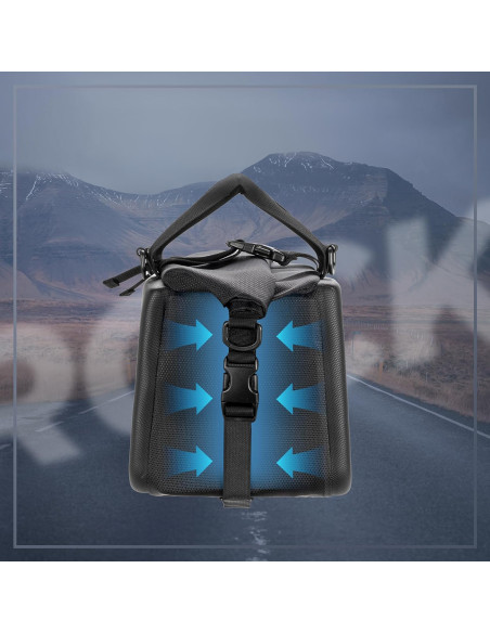 
Prie bagažinės tvirtinamas sportinis ir dviračio krepšys, 11,6 l – juodas
