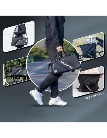 
Prie bagažinės tvirtinamas sportinis ir dviračio krepšys, 11,6 l – juodas
