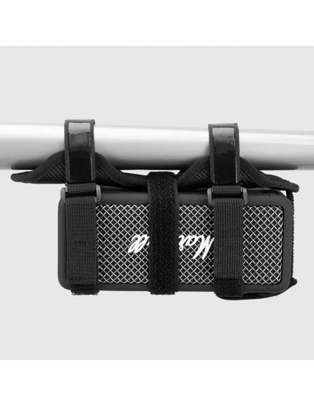 
Dviračio laikiklis su lipnia juosta, skirtas tvirtinti prie vairo rėmo garsiakalbiui, vandens buteliukui ir pan. - juod...