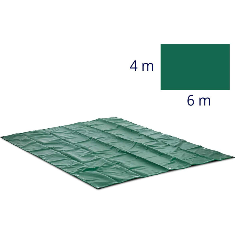 Brezento apsauginė danga su PVC ąselėmis 650 g/m2 600 x 400 cm
