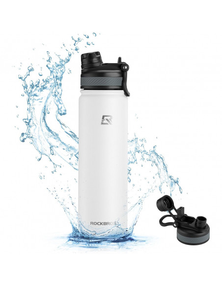 
Terminis dviračio butelis gėrimams 620 ml - baltas
