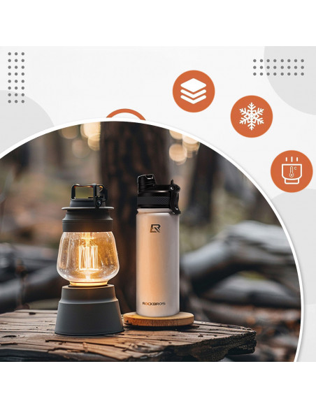 
Terminis dviračio butelis gėrimams 620 ml - baltas
