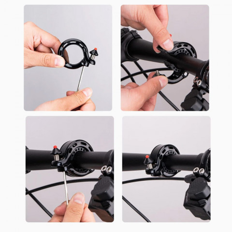 
Q formos dviračio skambutis 100db - juodas
