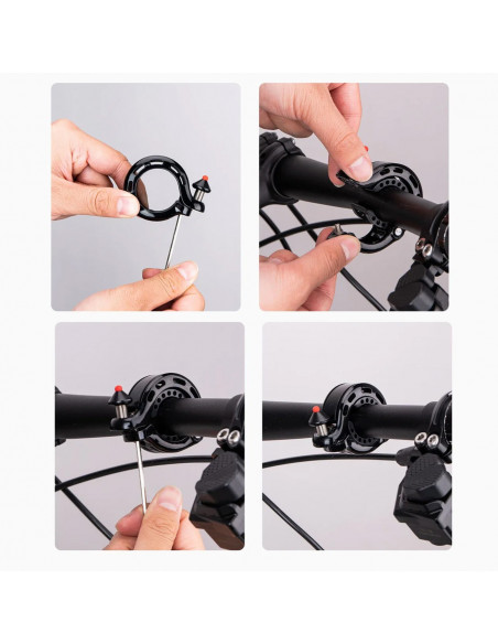 
Q formos dviračio skambutis 100db - juodas
