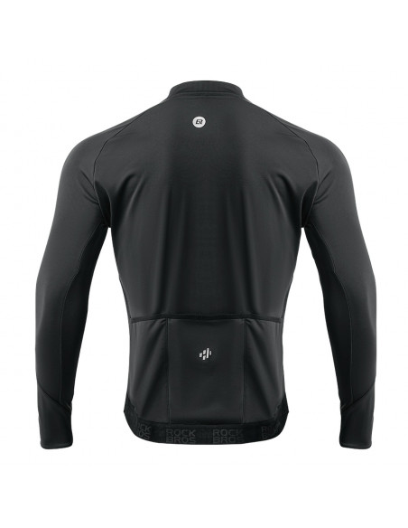 
Šiltas rudens/ žiemos ilgomis rankovėmis dviratininko marškinėliai XL - juodi
