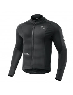 
Šiltas rudens/ žiemos XXL ilgarankovis dviratininko marškinėliai - juodi
