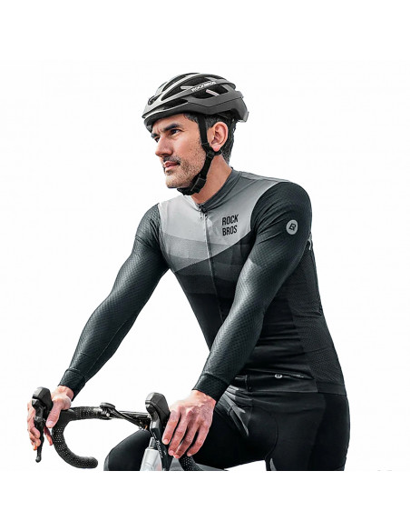 
Ilgomis rankovėmis dviratininko marškinėliai pavasariui/ vasarai M - juodi
