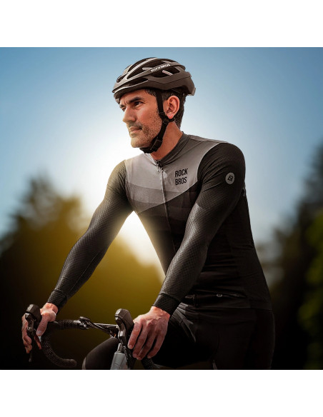 
Ilgomis rankovėmis pavasario/ vasaros dviračių marškinėliai, L dydis - juodi
