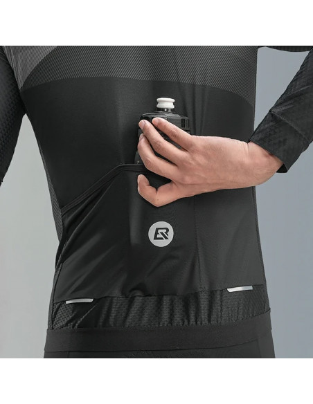 
Ilgomis rankovėmis pavasario/ vasaros dviračių marškinėliai, L dydis - juodi
