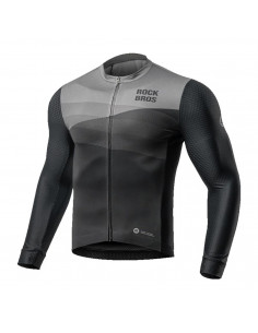 
Ilgomis rankovėmis pavasario/ vasaros dviračių marškinėliai XL - juodi
