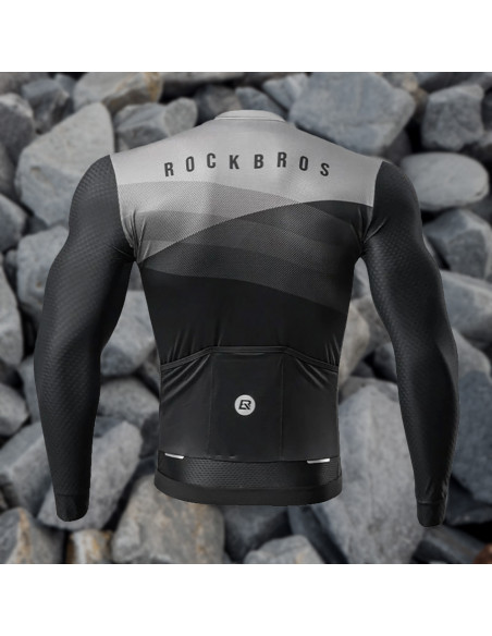 
Ilgomis rankovėmis dviratininko marškinėliai pavasariui/ vasarai XXL - juodi
