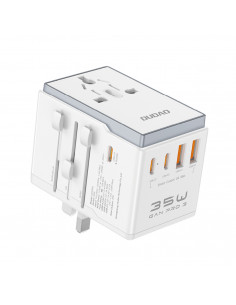 
Universalus įkroviklis kelioniniam adapteriui 35W ES / JK / AUS / US / JP 3x USB-C 2x USB-A - baltas
