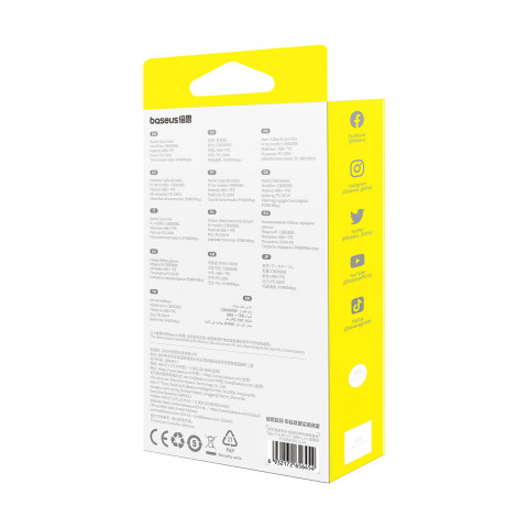 
3in1 universalus ištraukiamas laidas USB-C - Lightning / USB-C / Micro USB 100W 1.1m - juodas
