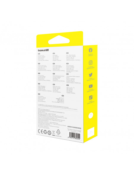 
3in1 universalus ištraukiamas laidas USB-C - Lightning / USB-C / Micro USB 100W 1.1m - juodas
