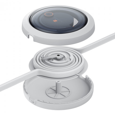 
3in1 universalus ištraukiamas laidas USB-C - Lightning / USB-C / Micro USB 100W 1.1m - baltas
